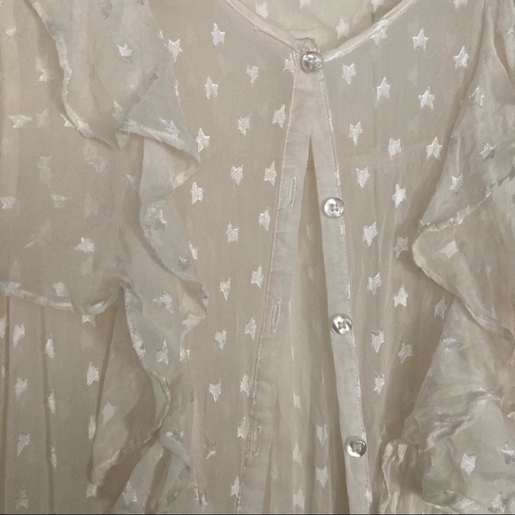 Button-down See-thru Coverup Midi Dress by For Love & Lemons - Picture 4 of 14